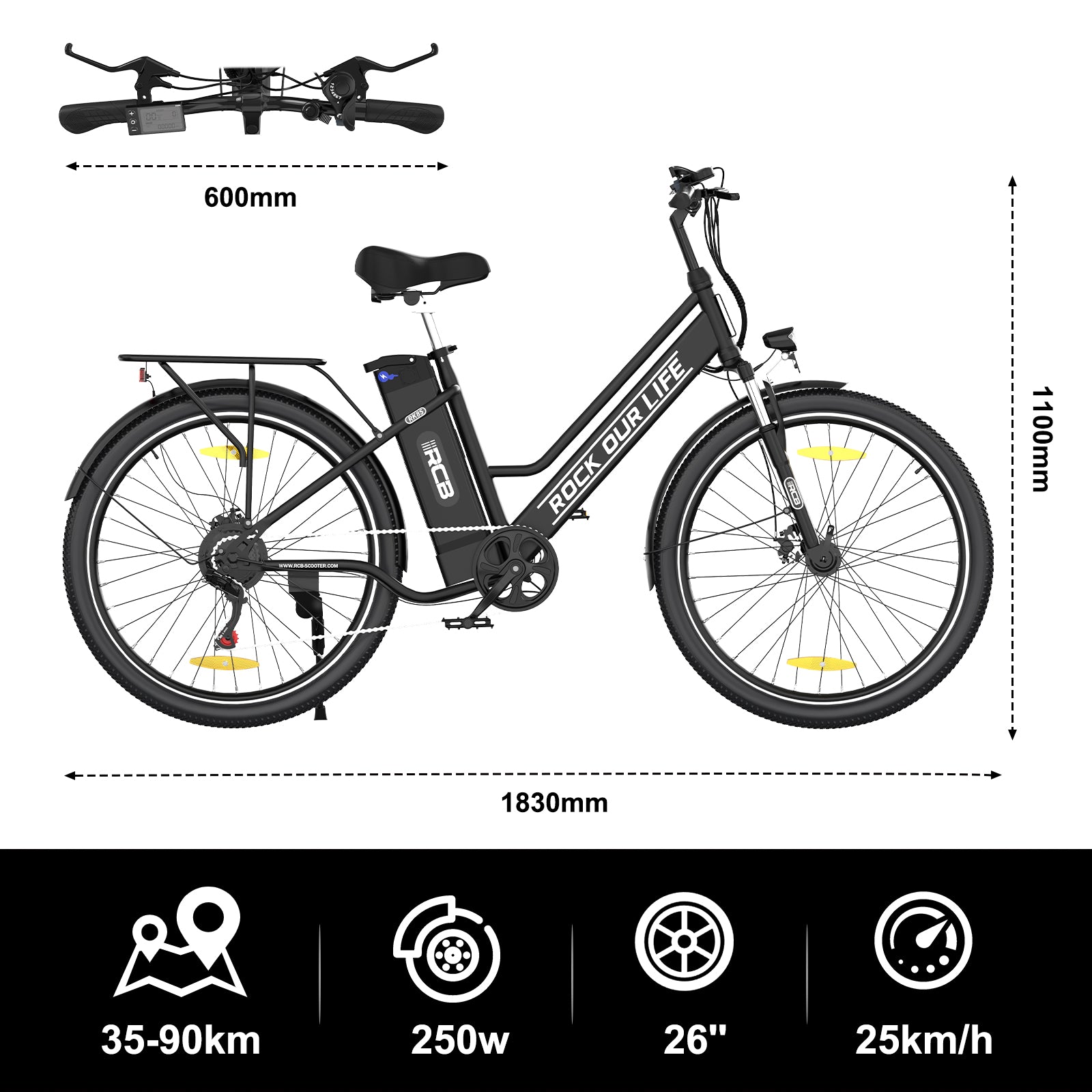 RCB RK8S Elektrofahrrad für Erwachsene (RCB E BIKE)