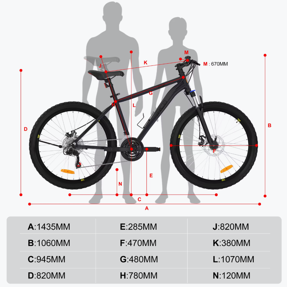 Zaawansowany rower górski RCB GK2 (bez prądu)