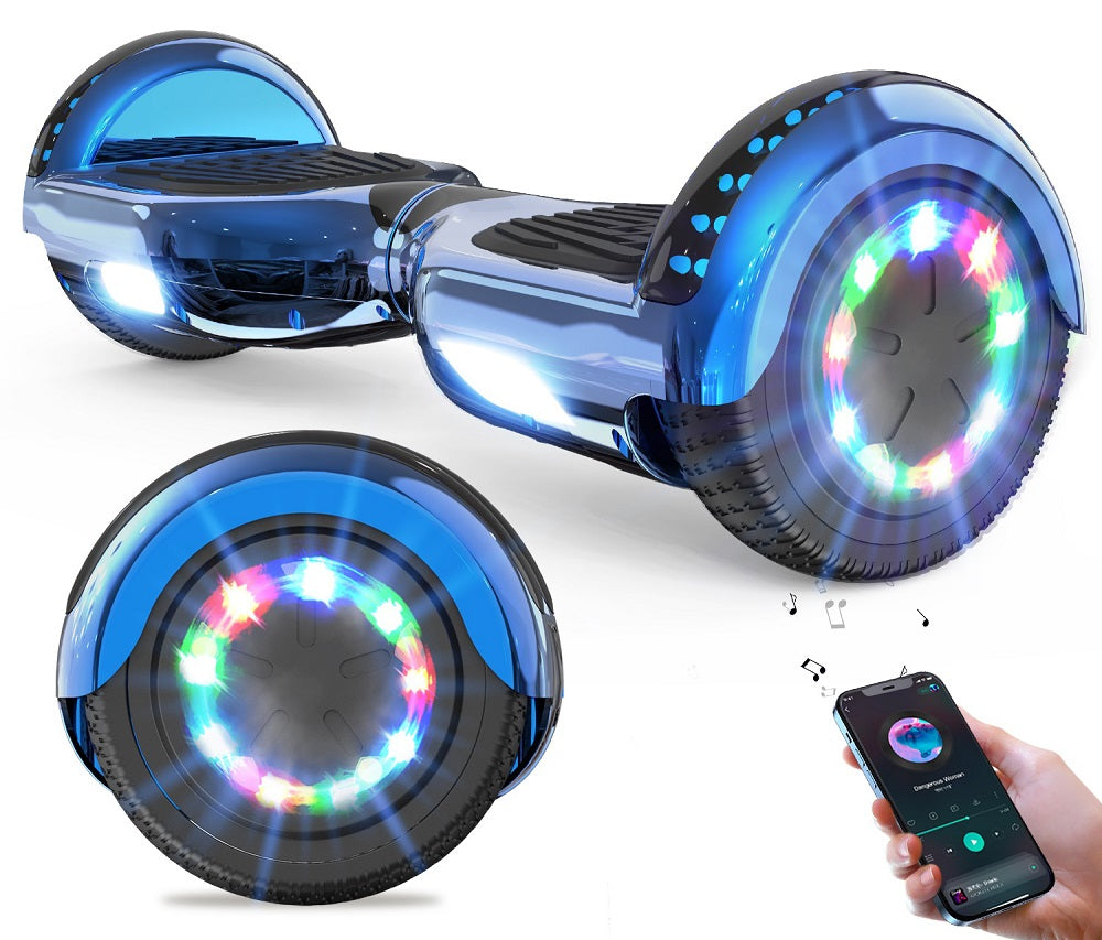 RCB JD6 Hoverboards 6,5 Zoll Skateboard Kinder (Kommt mit fünffarbigen LED-Leuchten)