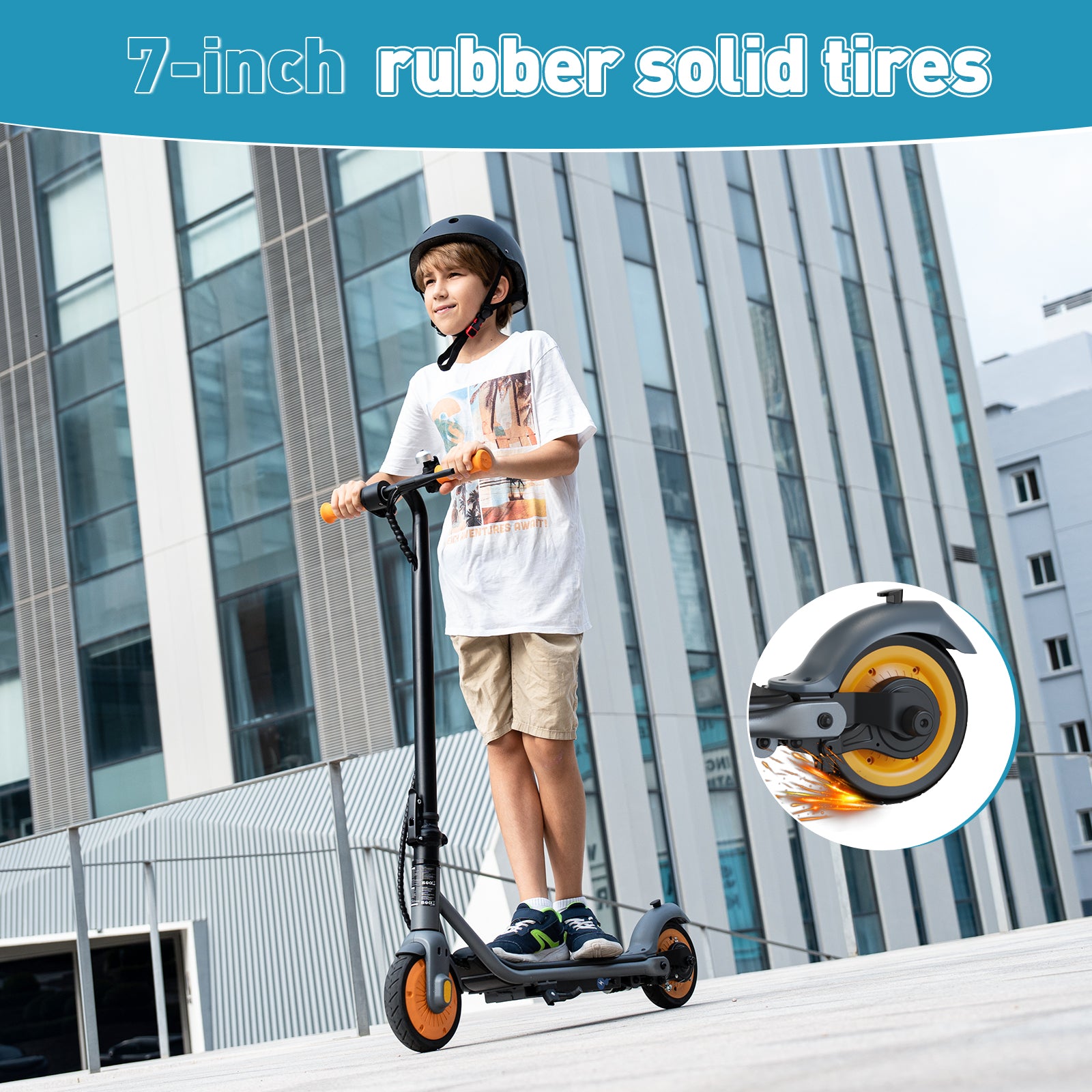 RCB R7X Elektroroller für Kinder und Jugendliche (6-12)