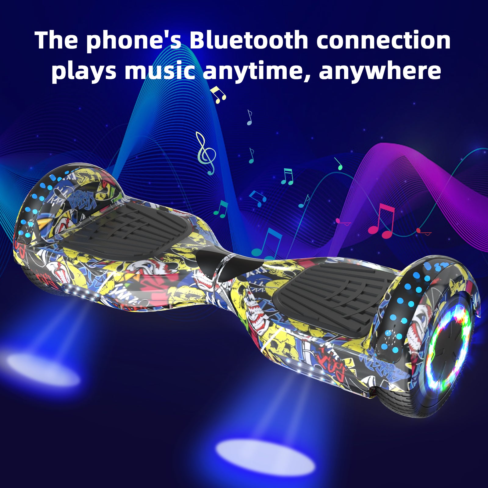 RCB JD6 Hoverboards 6,5-calowa deskorolka dla dzieci (w zestawie pięciokolorowe diody LED)