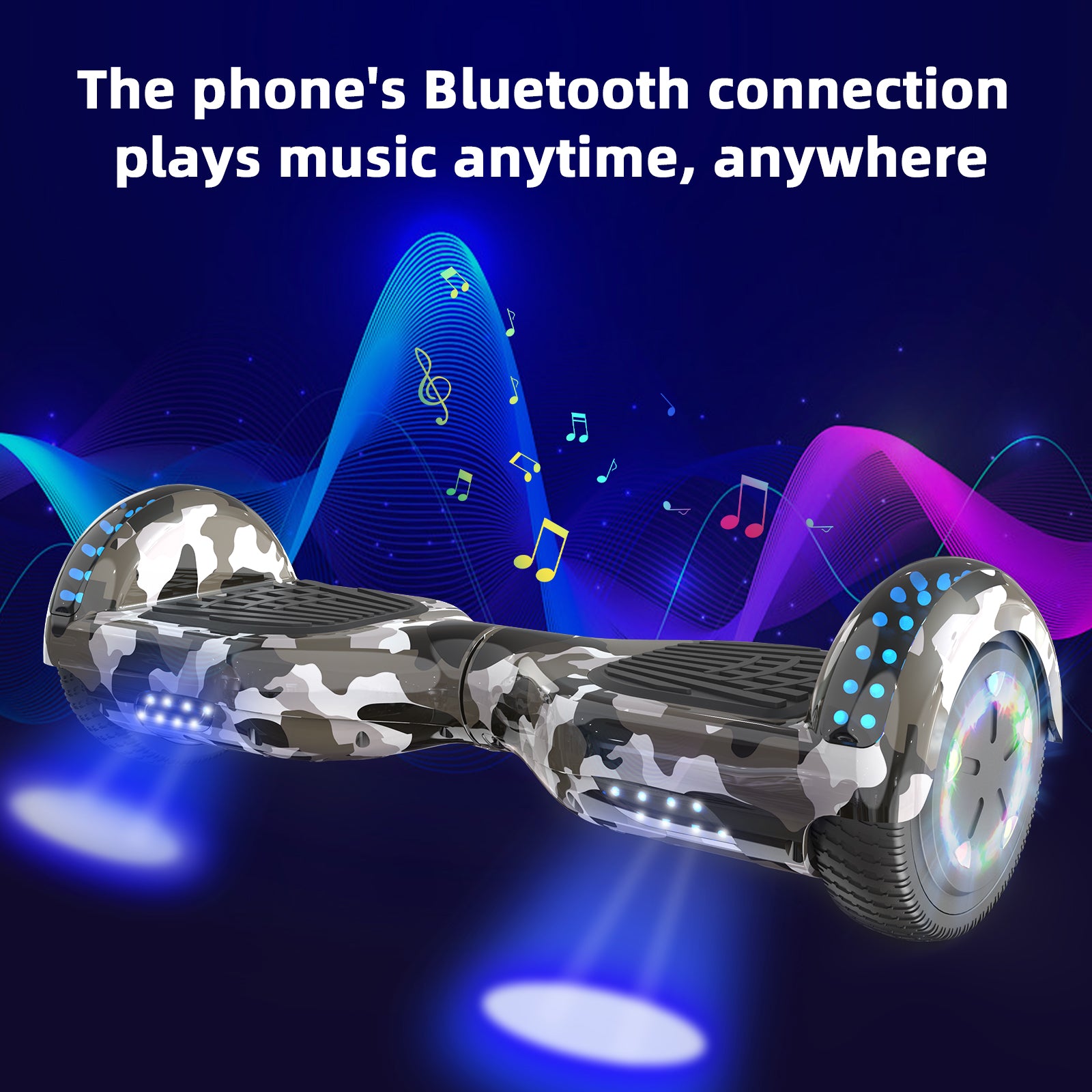 RCB JD6 Hoverboards 6,5-calowa deskorolka dla dzieci (w zestawie pięciokolorowe diody LED)