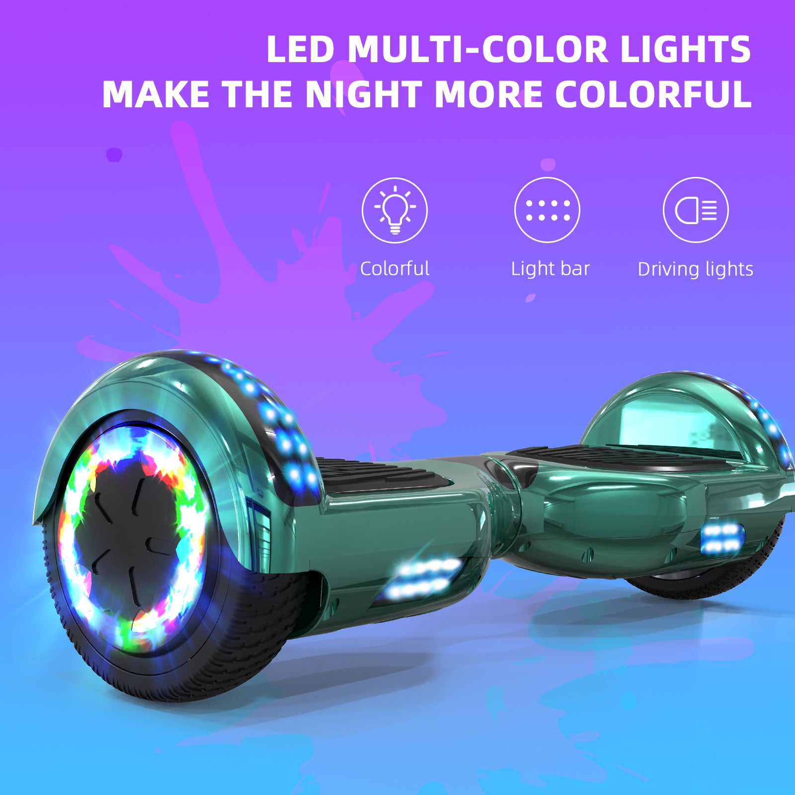 RCB JD6 Hoverboards 6,5-calowa deskorolka dla dzieci (w zestawie pięciokolorowe diody LED)