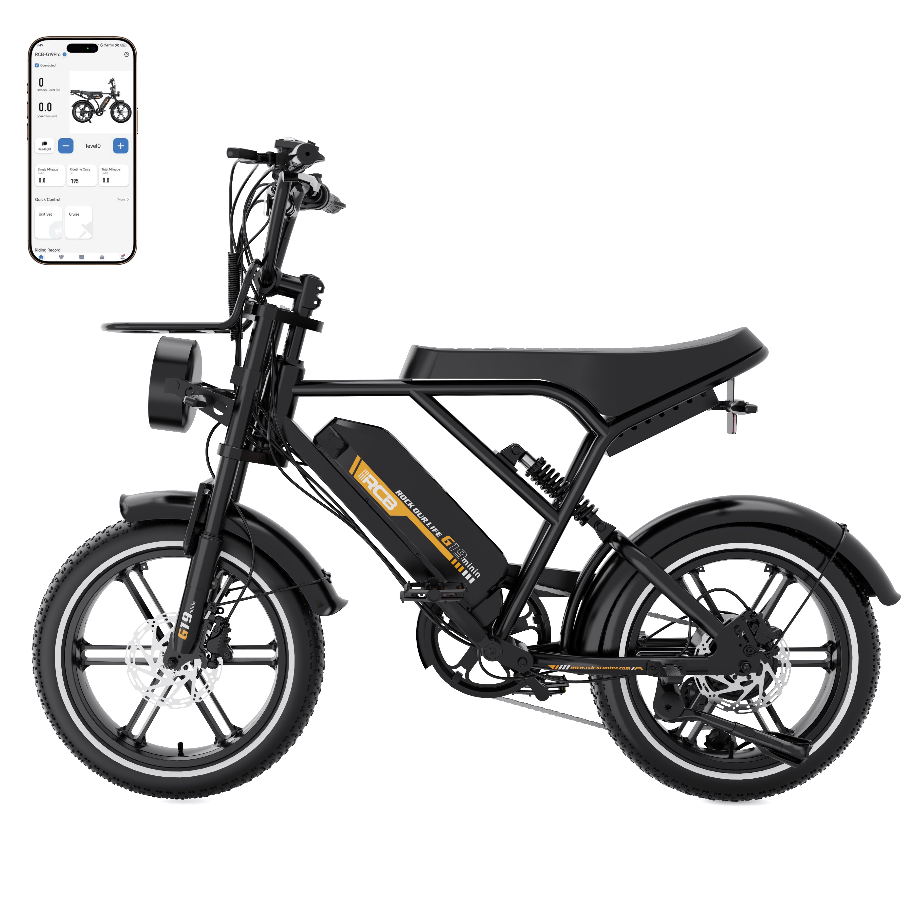 RCB G19 mini rower elektryczny dla dorosłych (aplikacja RCB)&NFC E BIKE)