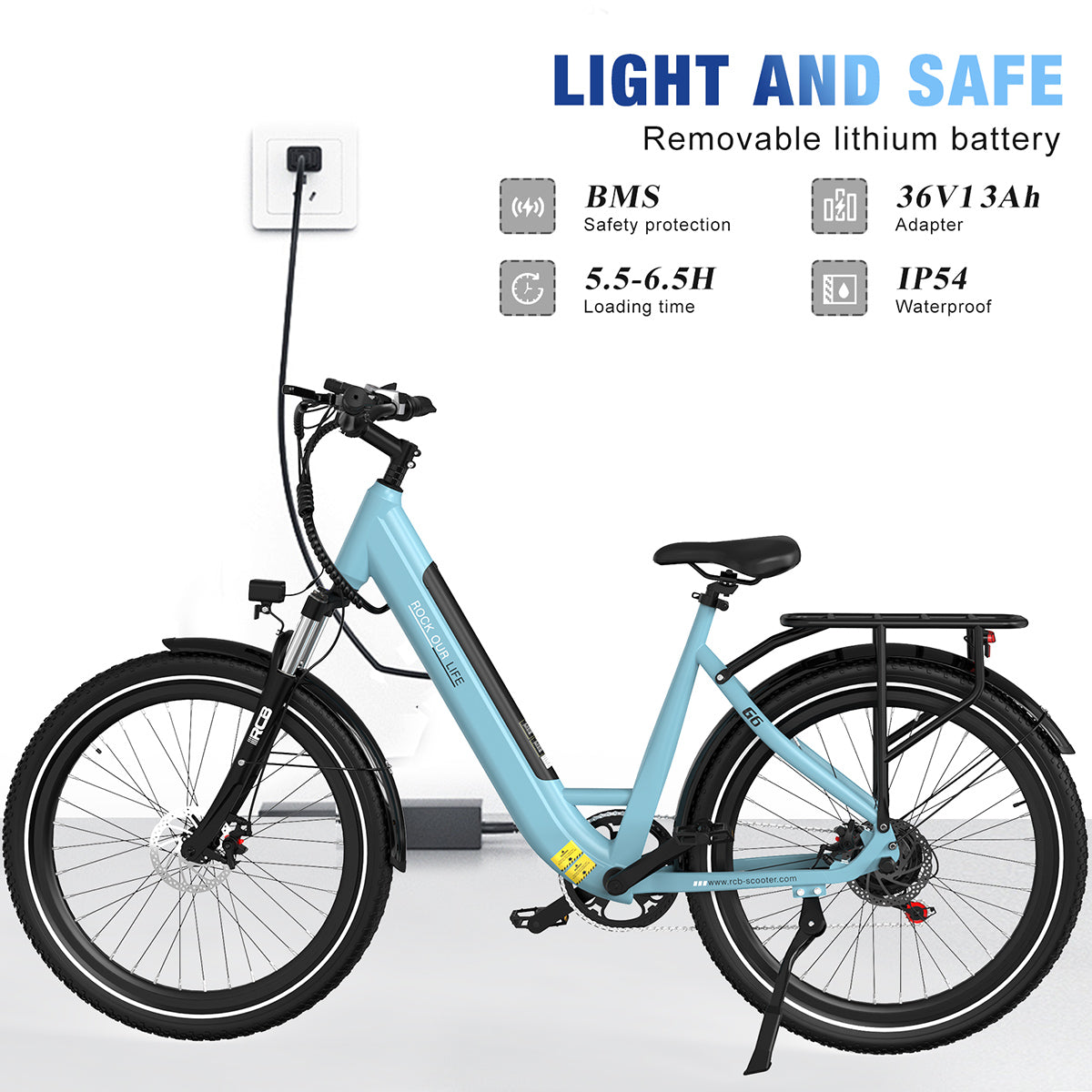 RCB G6 Elektrofahrrad für Erwachsene (RCB-App)&NFC-E-BIKE)