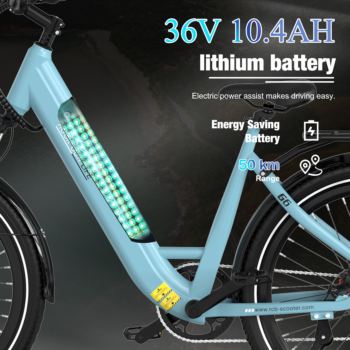 RCB G6 Electric Bike for Adults(RCB APP&NFC E BIKE)