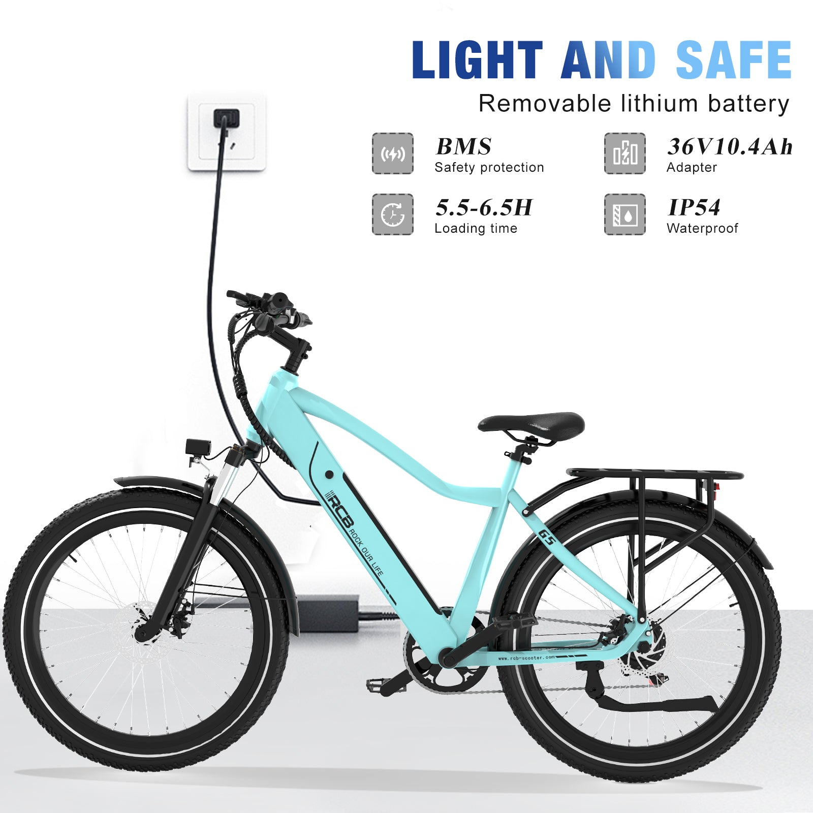 RCB G5 Elektrofahrrad für Erwachsene (RCB APP&NFC E-BIKE)