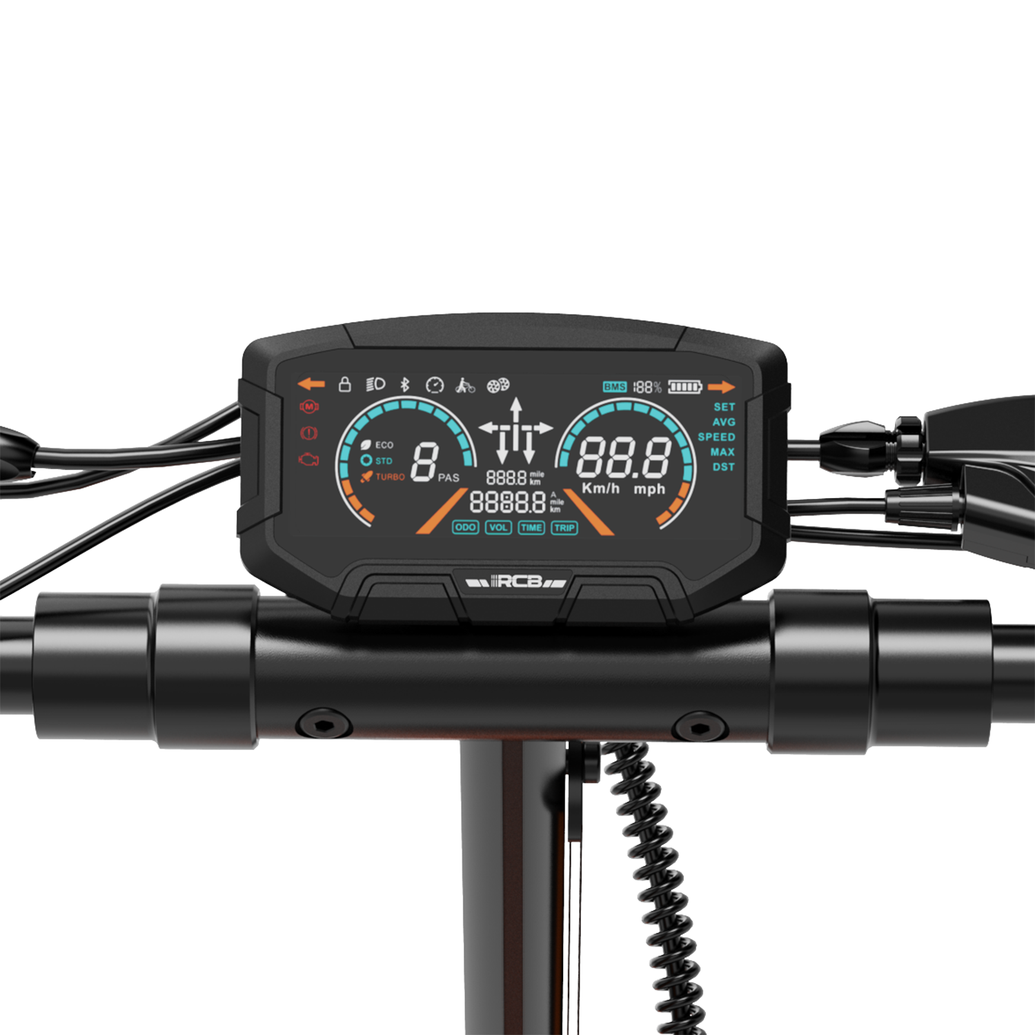 RCB D7 PRO ABE Ultra Elektroroller Blinker (RCB D7 PRO Ultra NFC+Turn Signal)