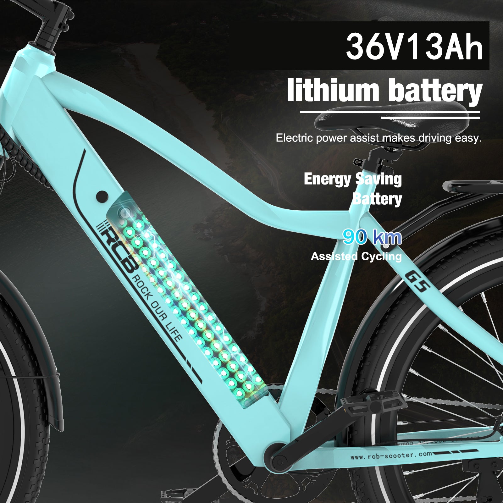 RCB G5 Elektrofahrrad für Erwachsene (RCB-App)&NFC-E-BIKE)