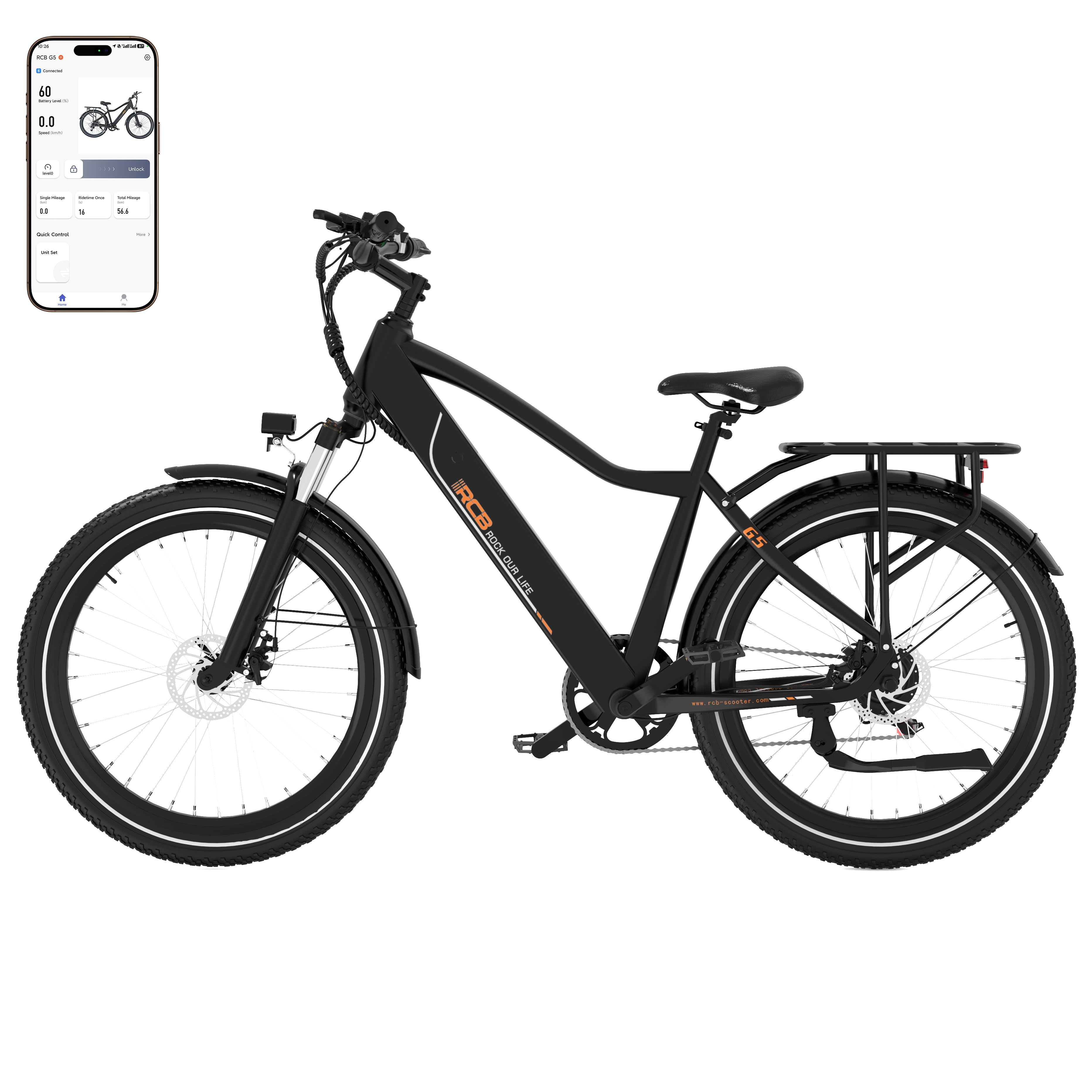 wie schnell elektrofahrrad RCB G5 für Erwachsene (RCB-App)&NFC E-BIKE) brake E-bike controller mit display Größe:80x200