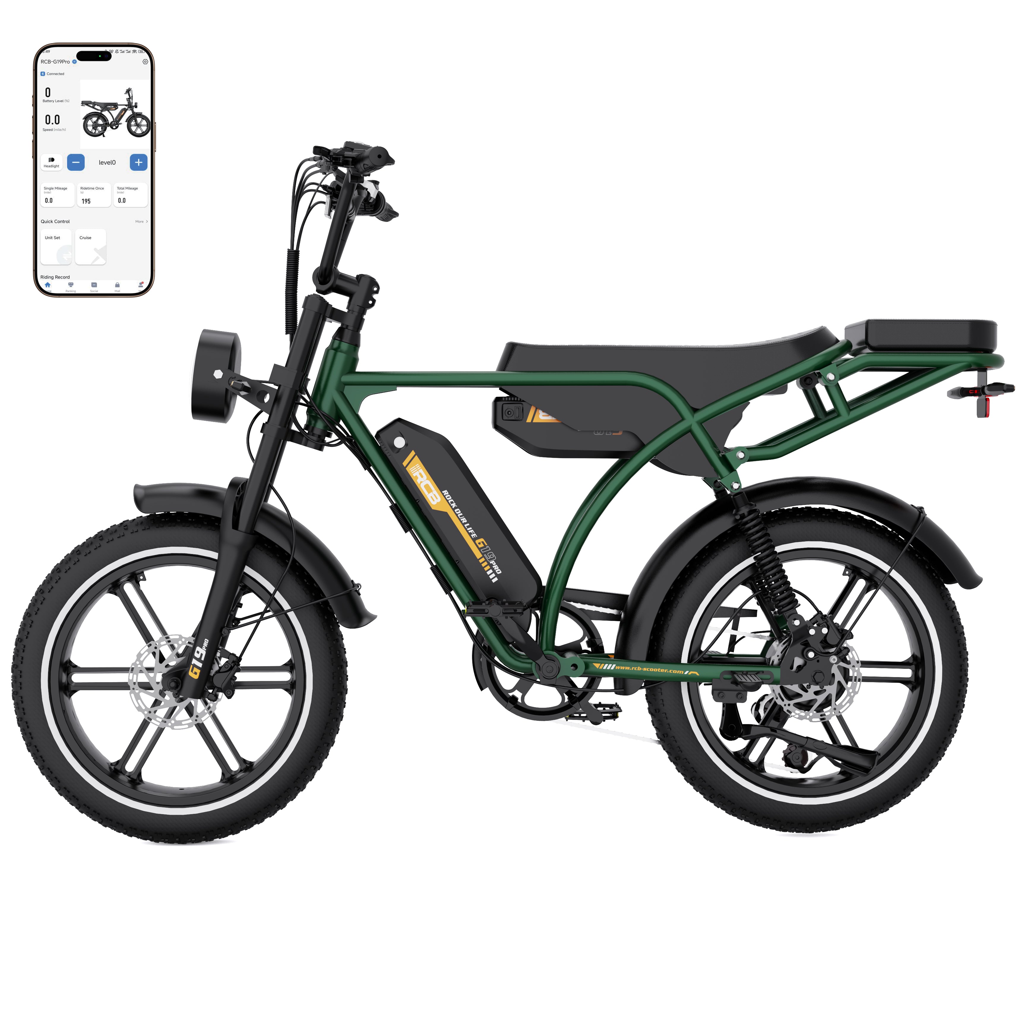 Bicicletă electrică RCB G19 PRO pentru adulți (aplicație RCB)&(BICICLETĂ ELECTRICĂ NFC)