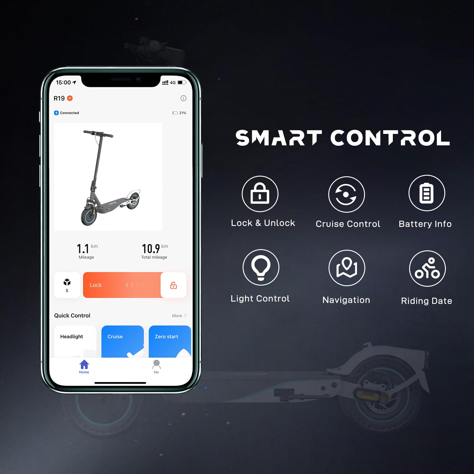 Hulajnoga elektryczna RCB R19 dla dorosłych