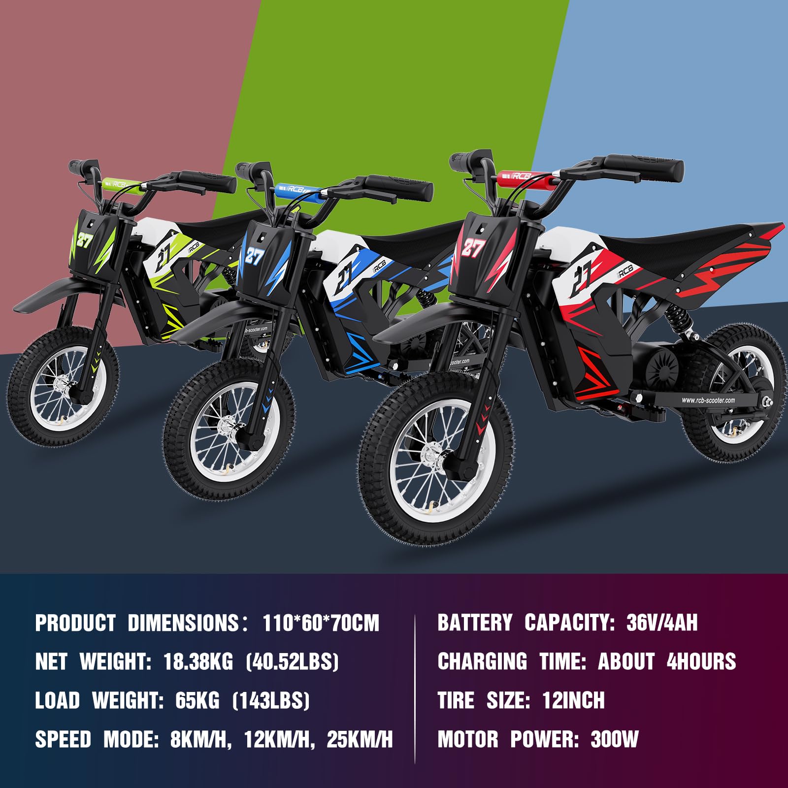 RCB R9X Elektro-Motocross-Dirtbike