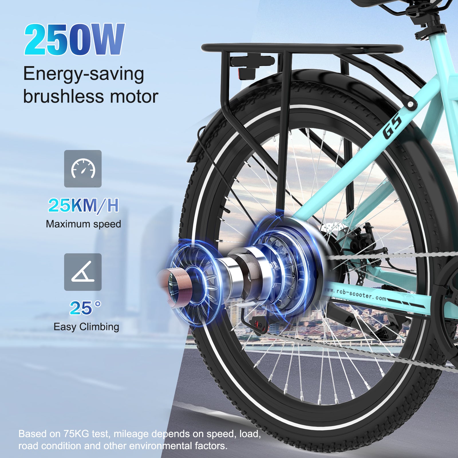 Rower elektryczny RCB G5 dla dorosłych (aplikacja RCB)&NFC E BIKE)