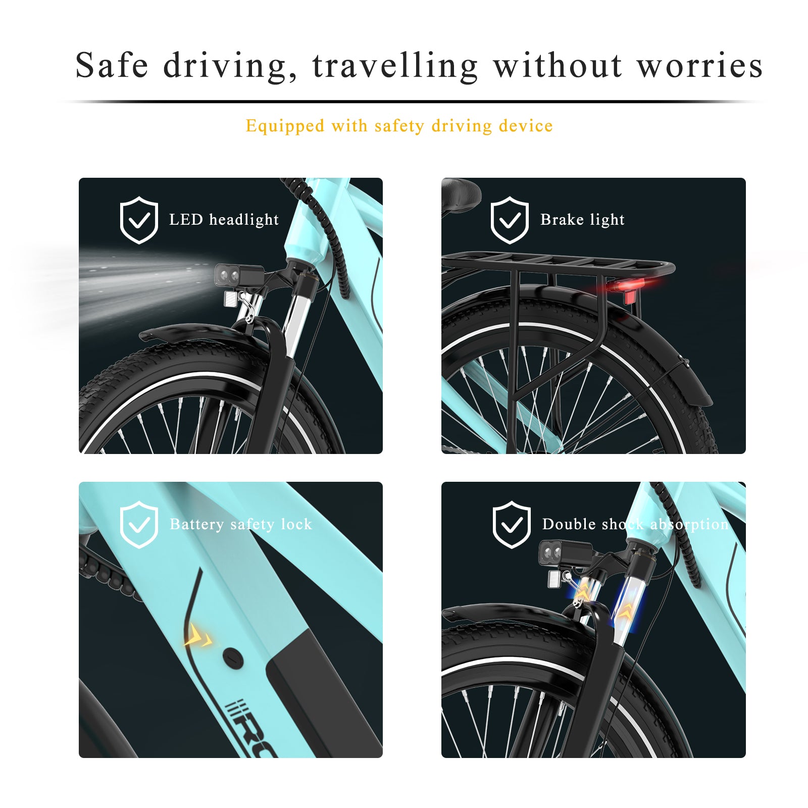 Bicicletă electrică RCB G5 pentru adulți (aplicație RCB)&(BICICLETĂ ELECTRICĂ NFC)