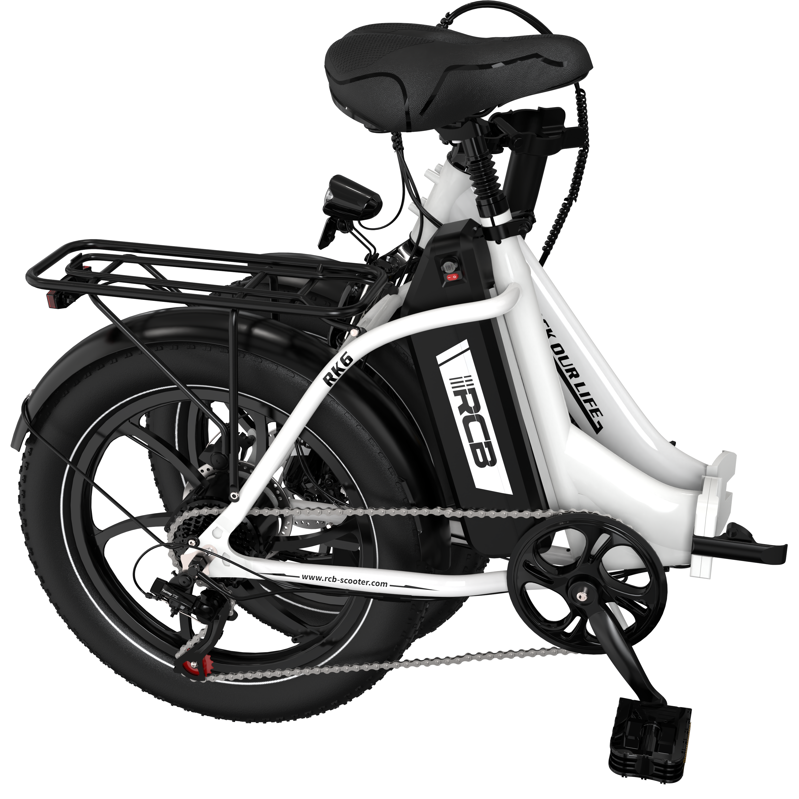 RCB RK6 Fat Tire faltbares Elektrofahrrad (RCB APP E BIKE)