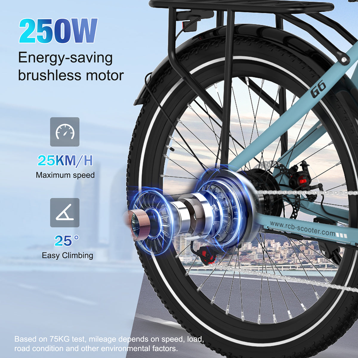 RCB G6 Elektrofahrrad für Erwachsene (RCB-App)&NFC-E-BIKE)