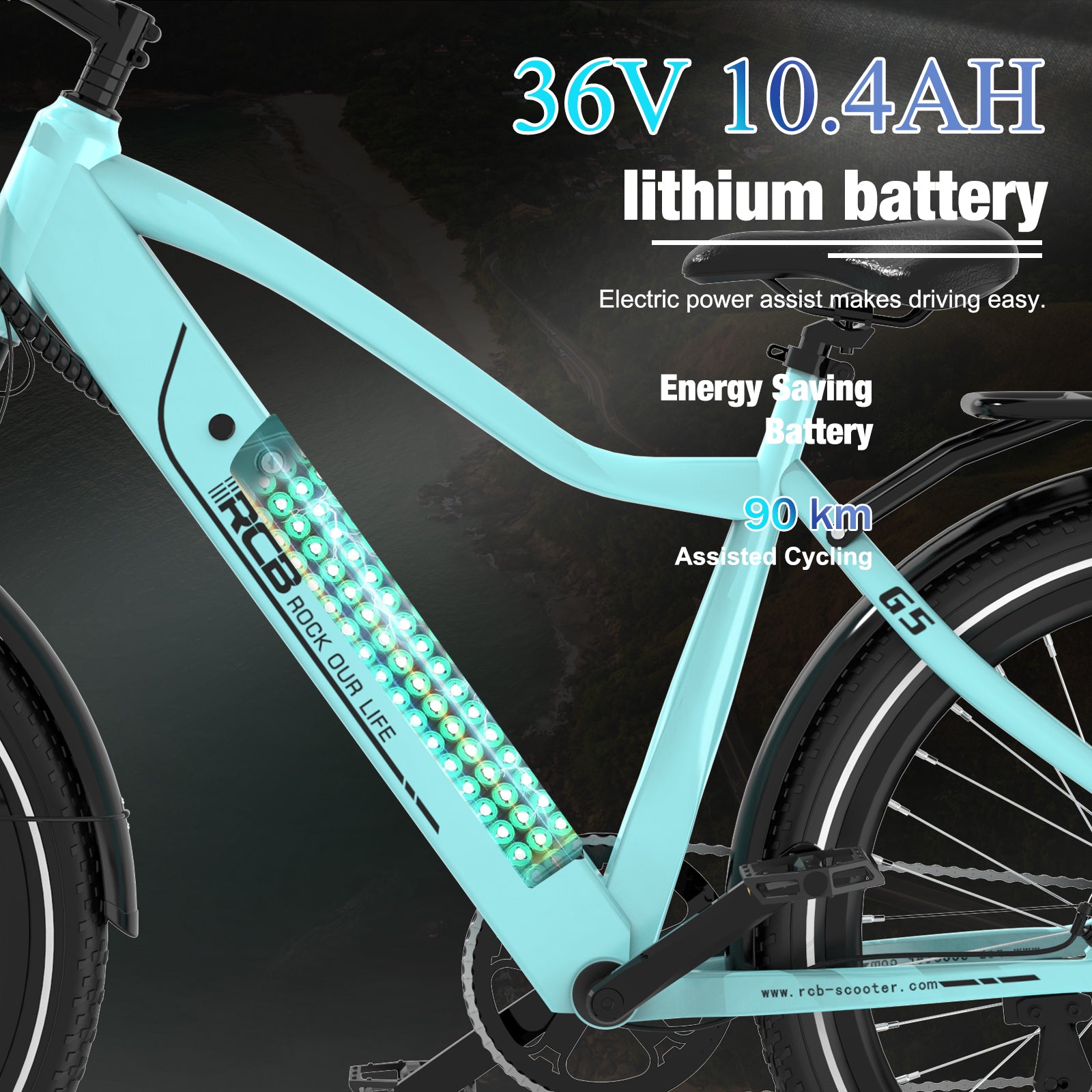 RCB G5 Elektrofahrrad für Erwachsene (RCB APP&NFC E-BIKE)