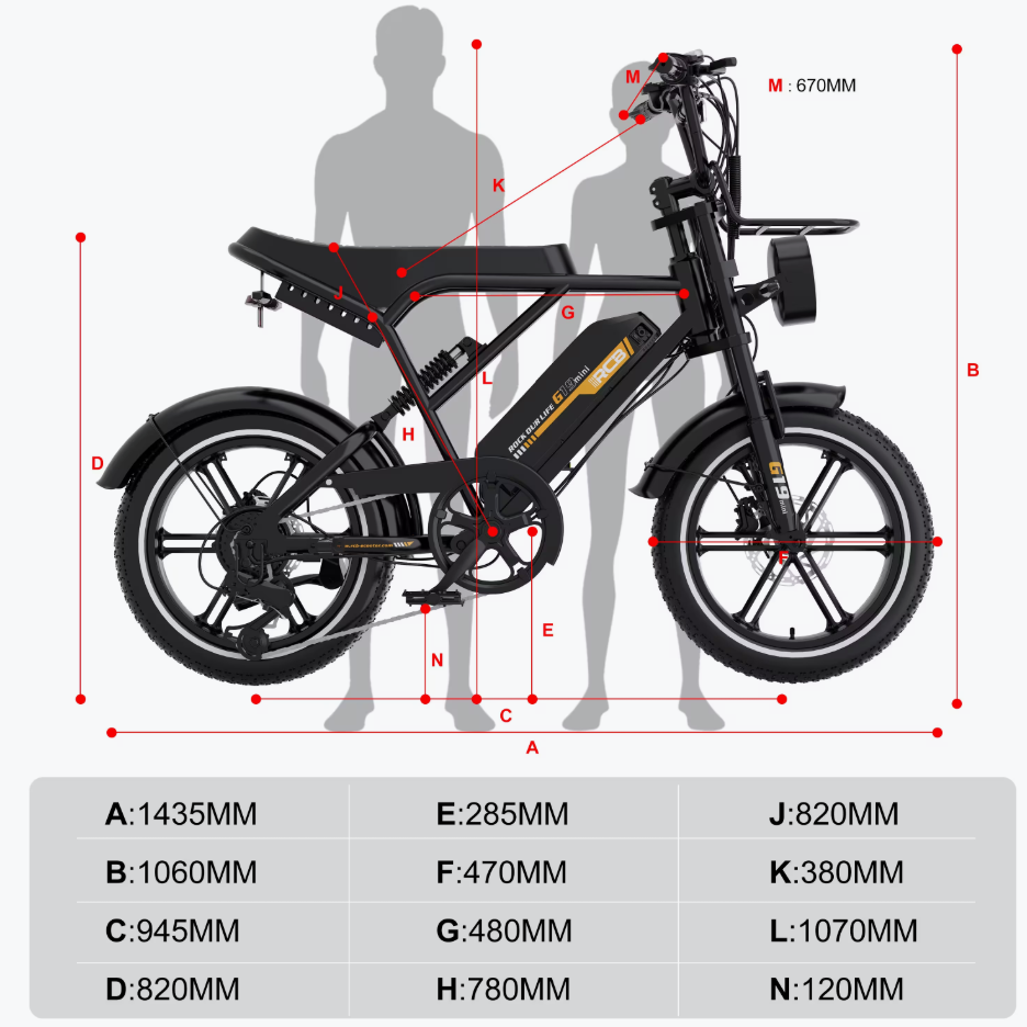 Mini vélo électrique RCB G19 pour adultes (application RCB)&VÉLO ÉLECTRIQUE NFC)