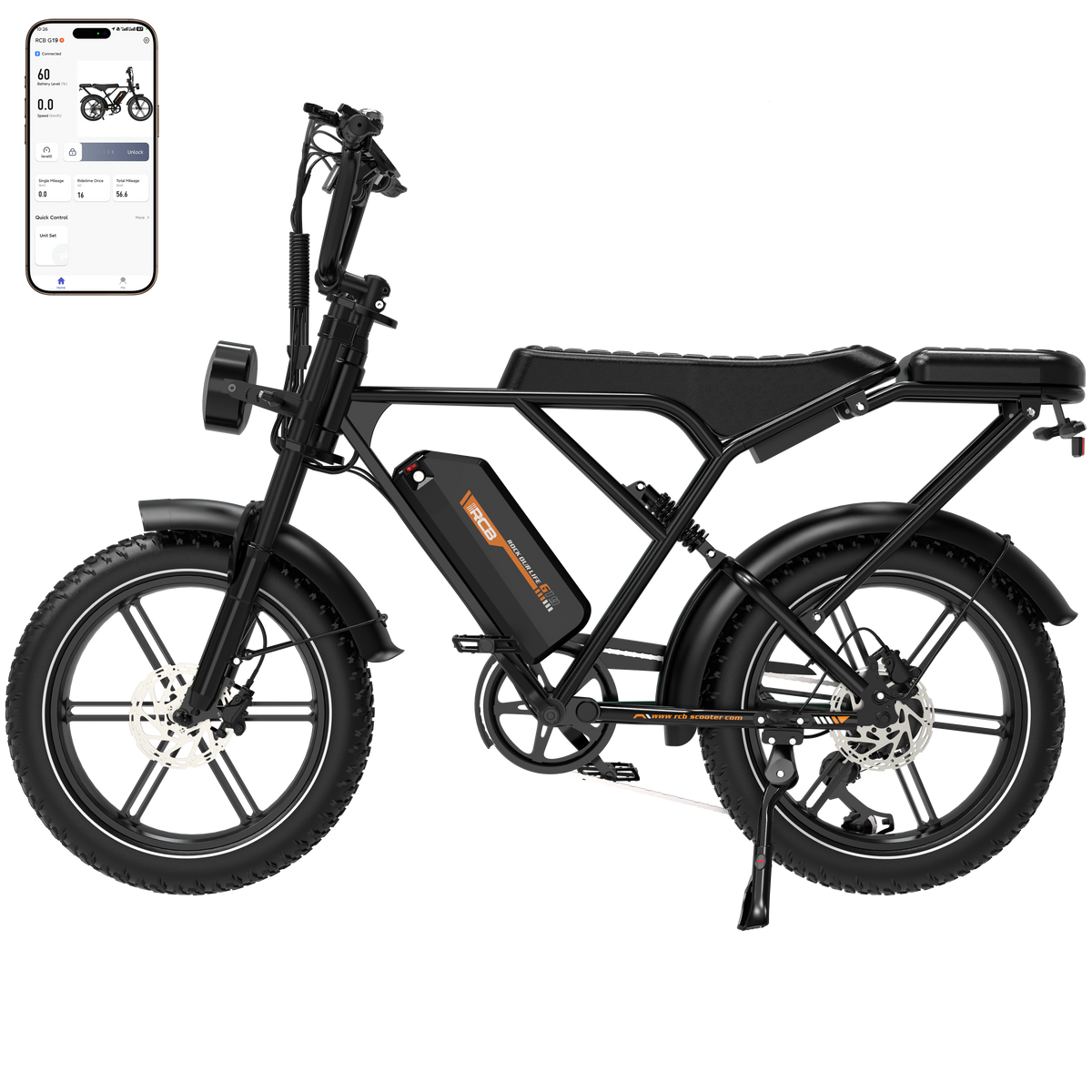 Electric Rlcb RCB G19 Electric Bike for Adults(48V22.5Ah)