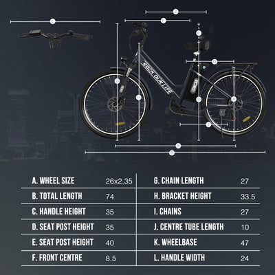 RCB RK8S Elektrofahrrad für Erwachsene (RCB APP E BIKE)