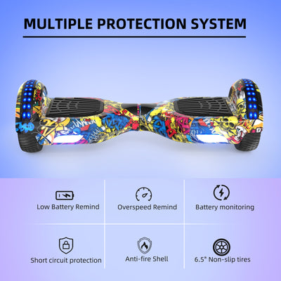 RCB JD6 Hoverboards 6,5 inch Skateboard Copii (Vine cu lumini LED în cinci culori)