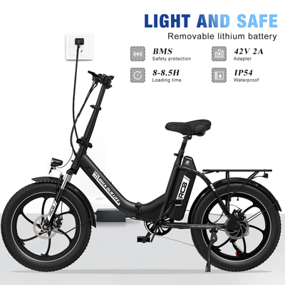 Bicicleta eléctrica plegable RCB RK6 Fat Tire (RCB APP E BIKE)