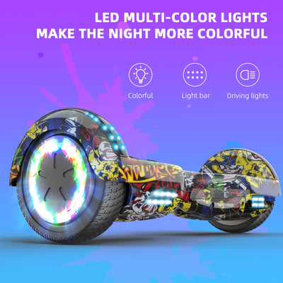 RCB JD6 Hoverboards 6,5 inch Skateboard Copii (Vine cu lumini LED în cinci culori)