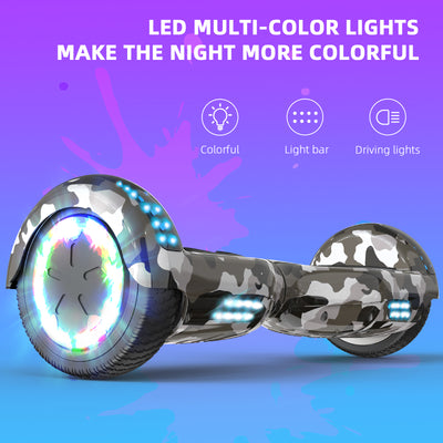 RCB JD6 Hoverboards 6,5 inch Skateboard Copii (Vine cu lumini LED în cinci culori)