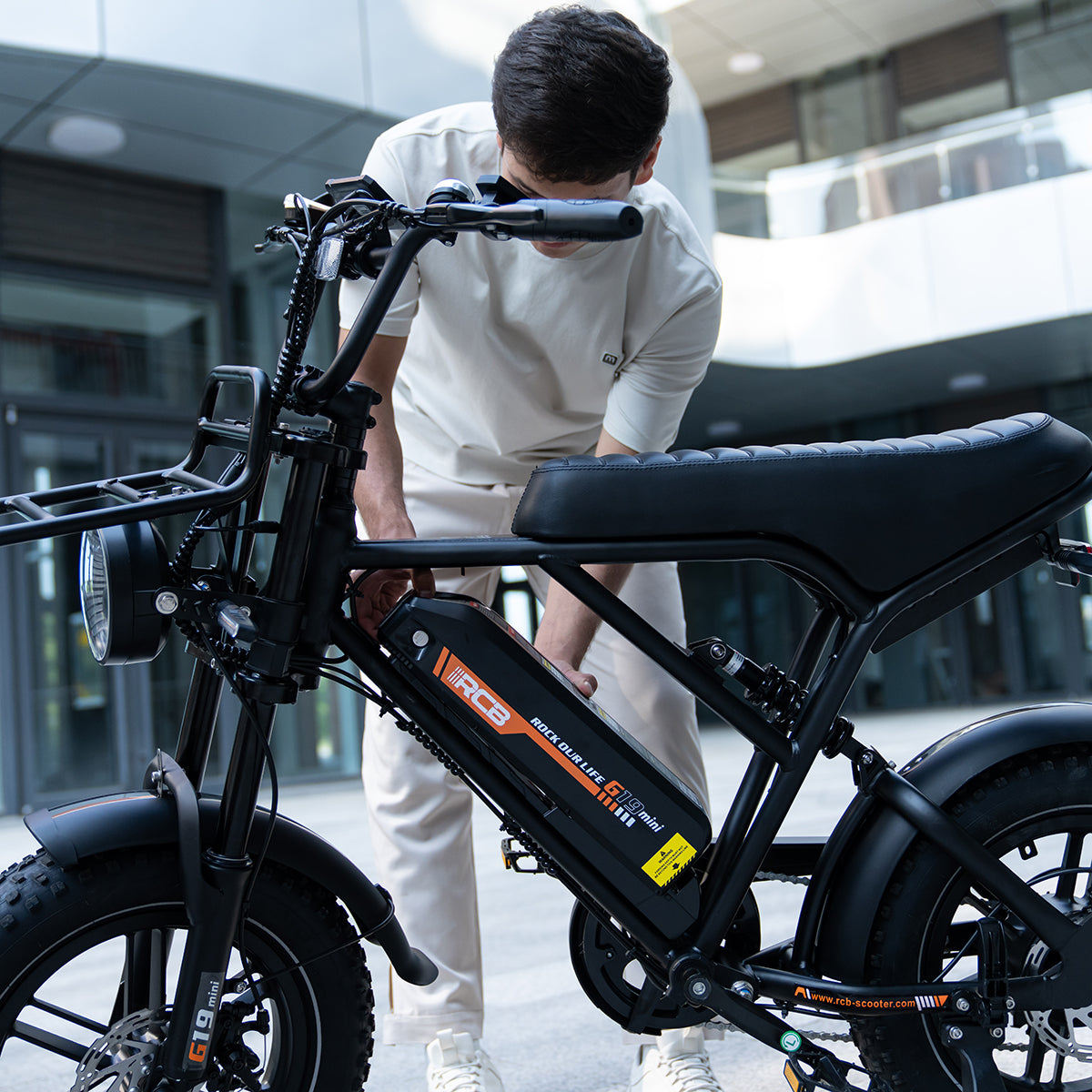 RCB G19 mini rower elektryczny dla dorosłych (aplikacja RCB)&NFC E BIKE)