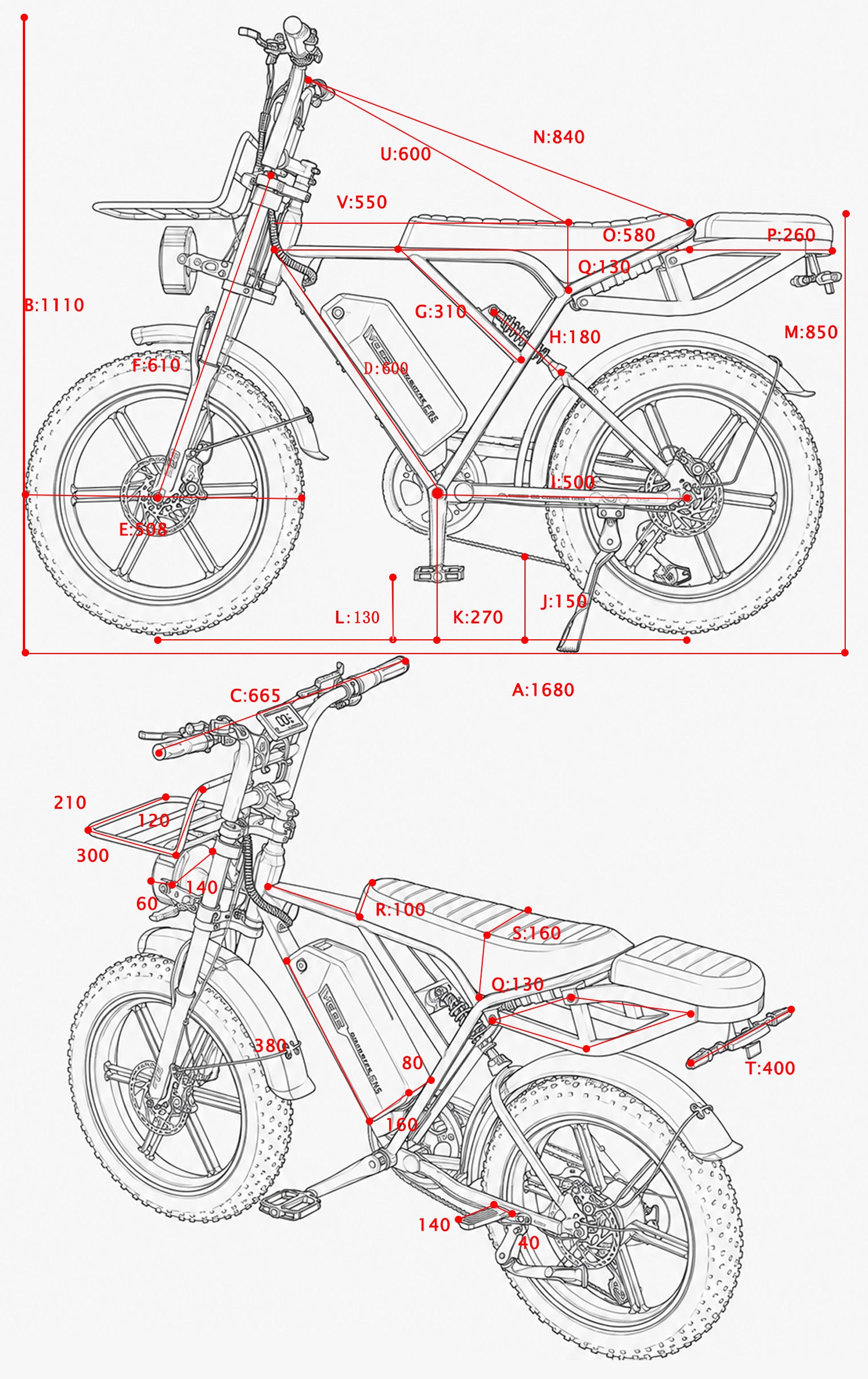 Bike Technical Dimensions