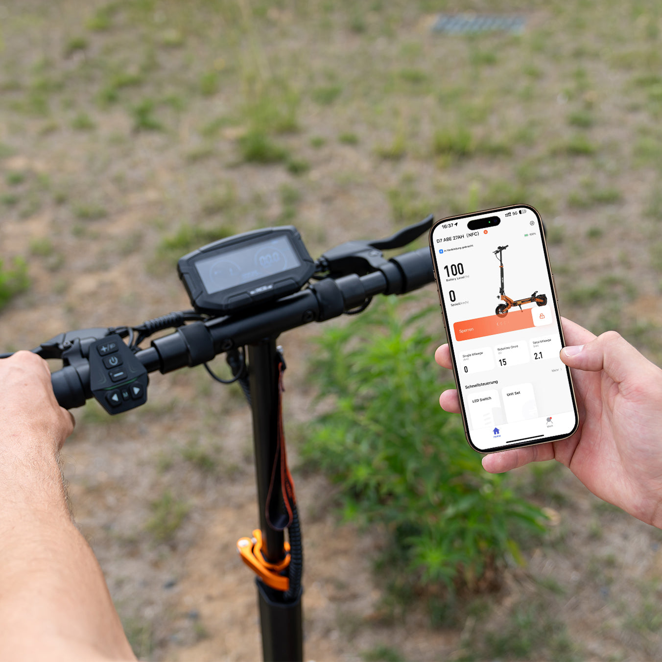 RCB D7 PRO ABE Ultra Elektroroller Blinker (RCB D7 PRO Ultra NFC+Turn Signal)