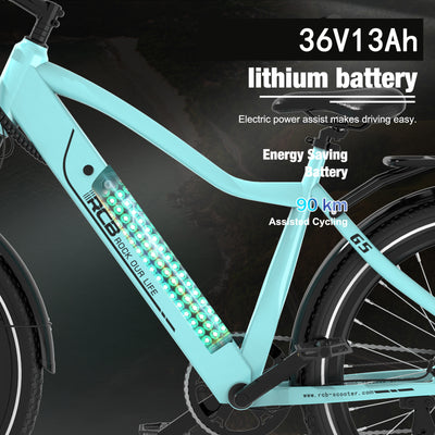 Bicicleta eléctrica RCB G5 para adultos (aplicación RCB)&NBICICLETA ELÉCTRICA FC)