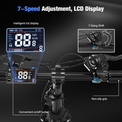Bicicleta eléctrica plegable RCB RK6 Fat Tire (RCB APP E BIKE)
